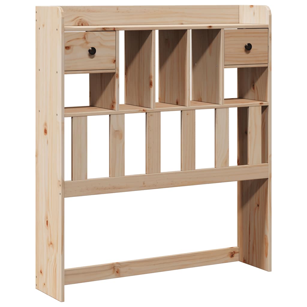 Bookcase Bed without Mattress 75x190cm Small Single Solid Wood Pine