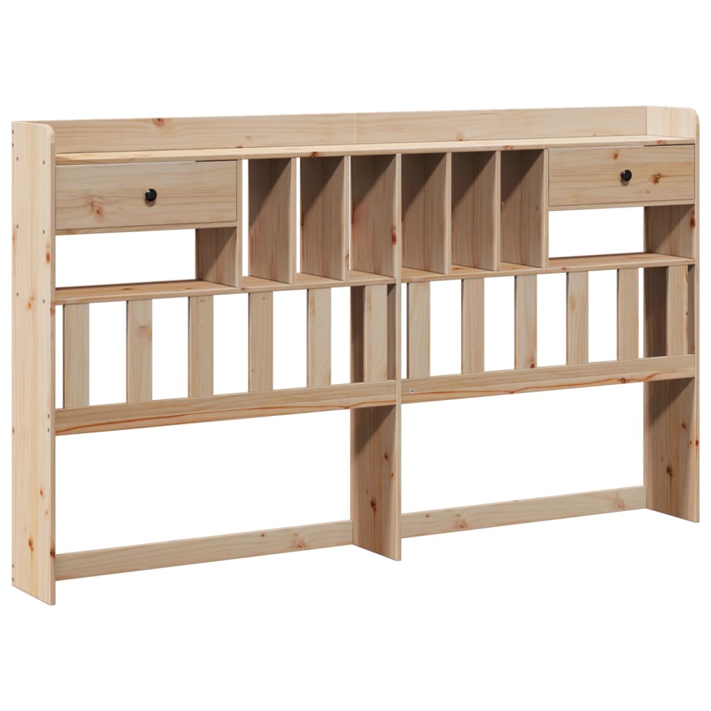 vidaXL Bookcase Bed without Mattress 200x200cm Solid Wood Pine