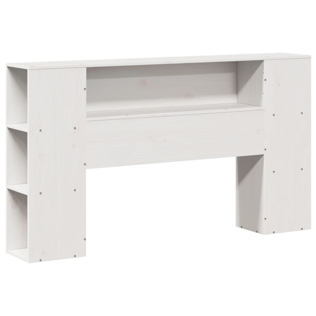 Bookcase Bed | White | Solid Pine Wood | Double | Bed | Rectangular