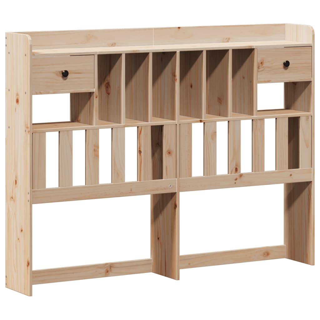 vidaXL Bookcase Bed without Mattress 140x190cm Solid Wood Pine