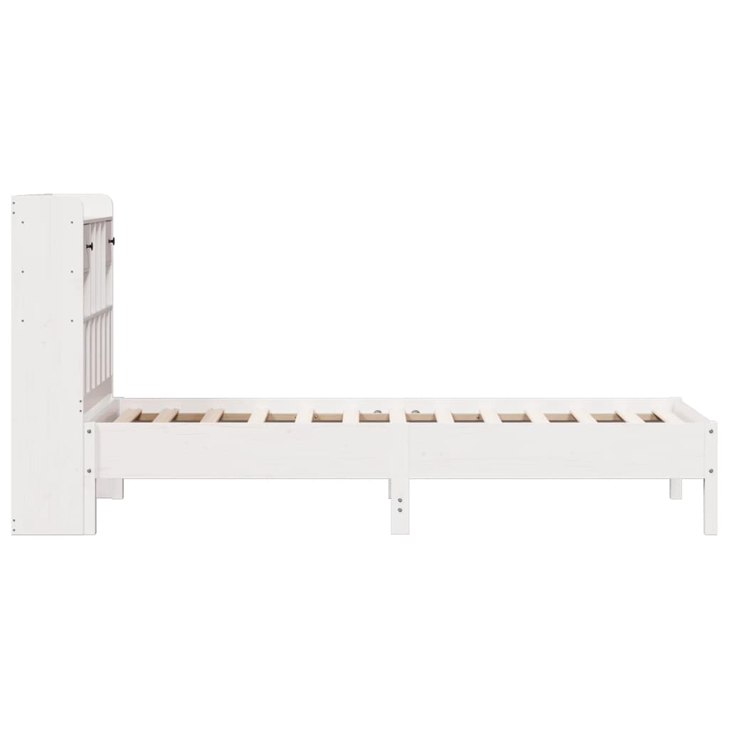 Bookcase Bed | White | Solid pinewood | Single | Bookcase Bed