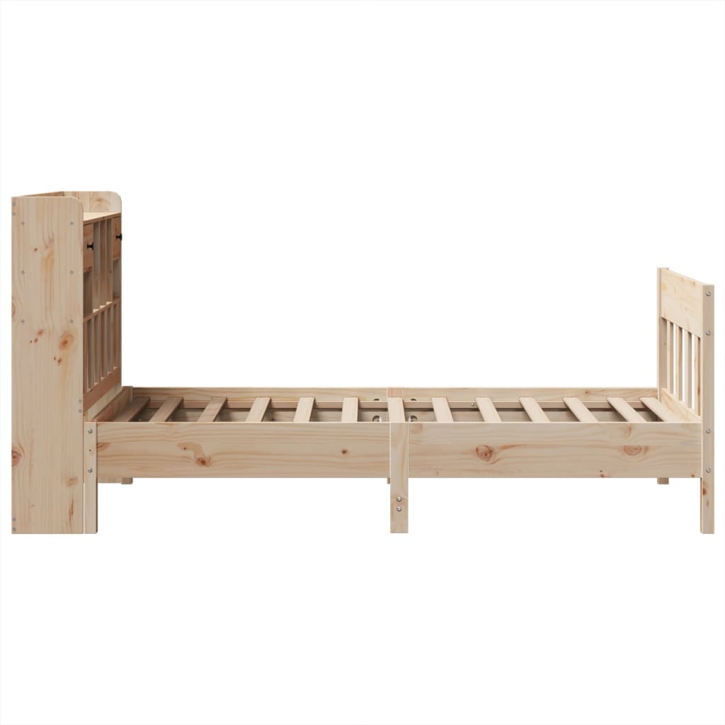 vidaXL Bed Frame without Mattress 90x190 cm Single Solid Wood Pine