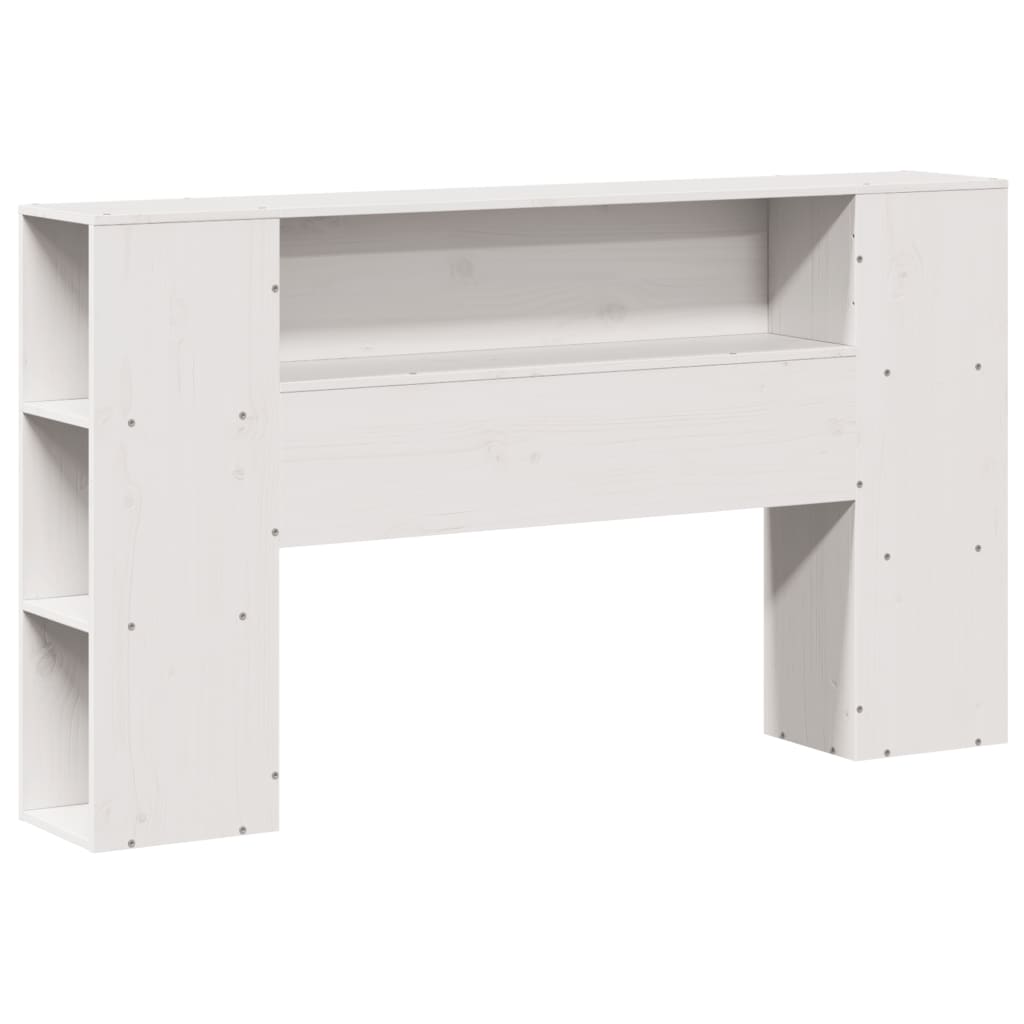 Bed Frame without Mattress White 135x190 cm Double Solid Wood Pine
