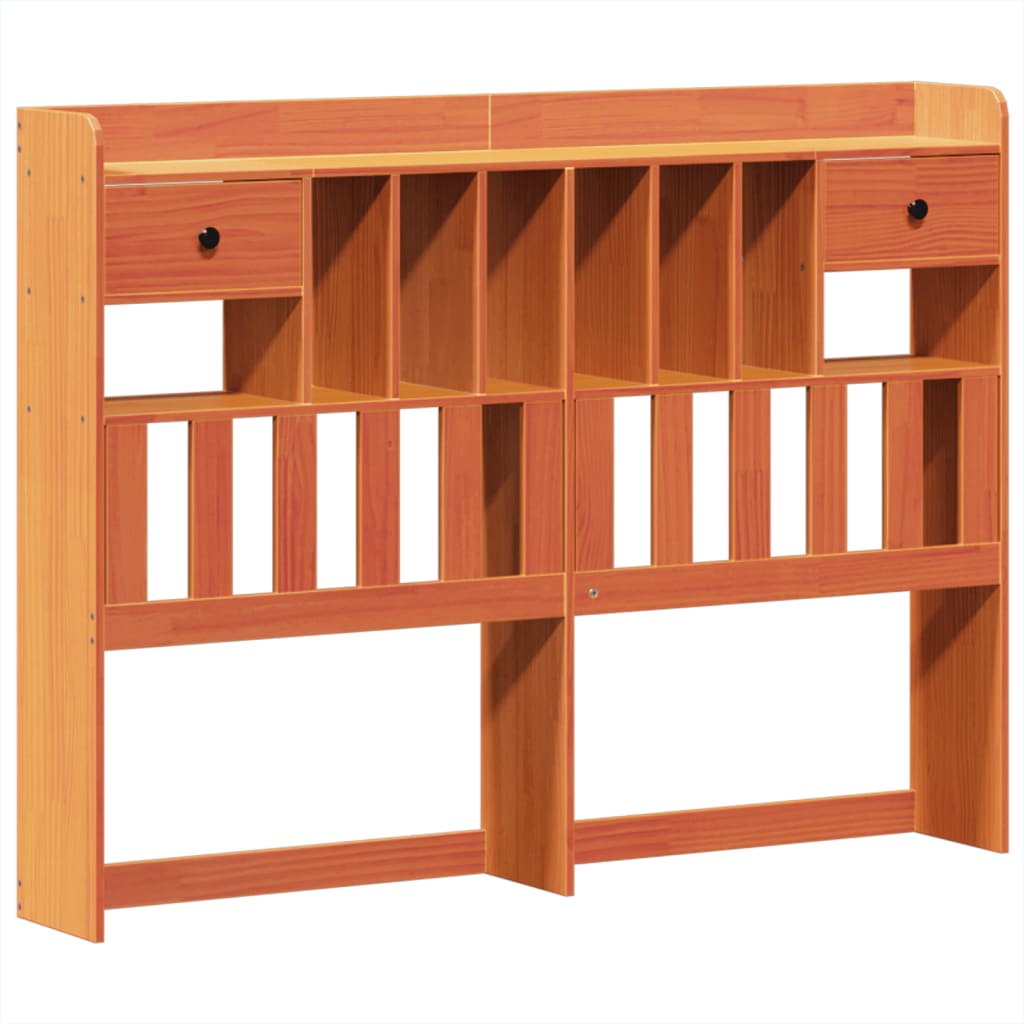Bed Frame without Mattress Wax Brown 140x200 cm Solid Wood Pine