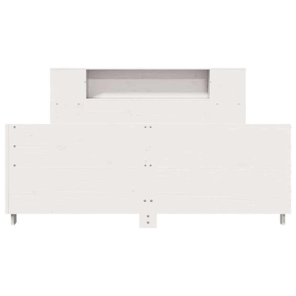 Bed Frame without Mattress White 160x200 cm Solid Wood Pine