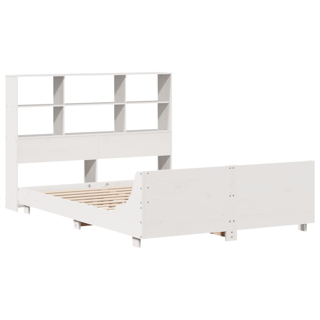 Bed Frame without Mattress White 160x200 cm Solid Wood Pine