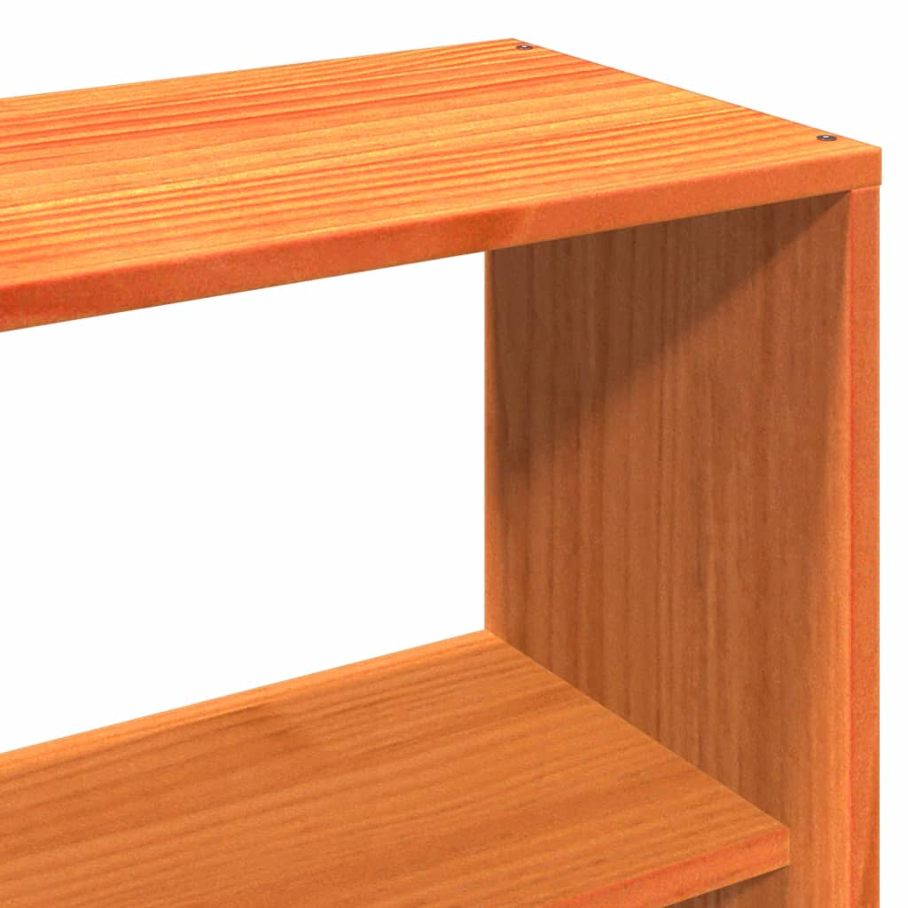Bed Frame without Mattress Wax Brown 160x200 cm Solid Wood Pine