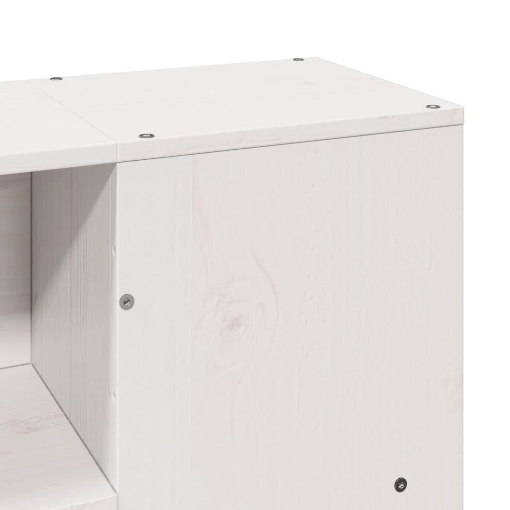 Bed Frame without Mattress White 140x190 cm Solid Wood Pine
