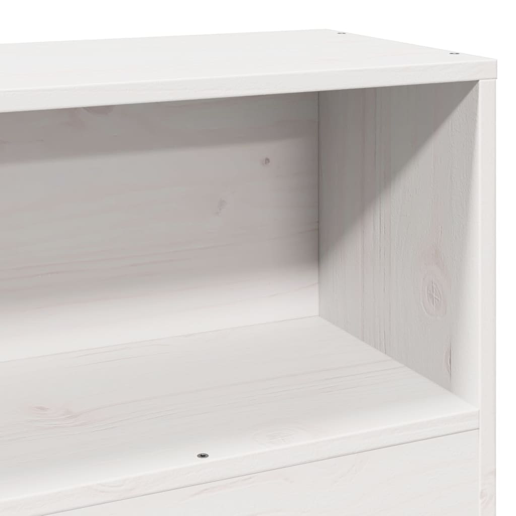 Bed Frame without Mattress White 75x190 cm Small Single Solid Wood Pine