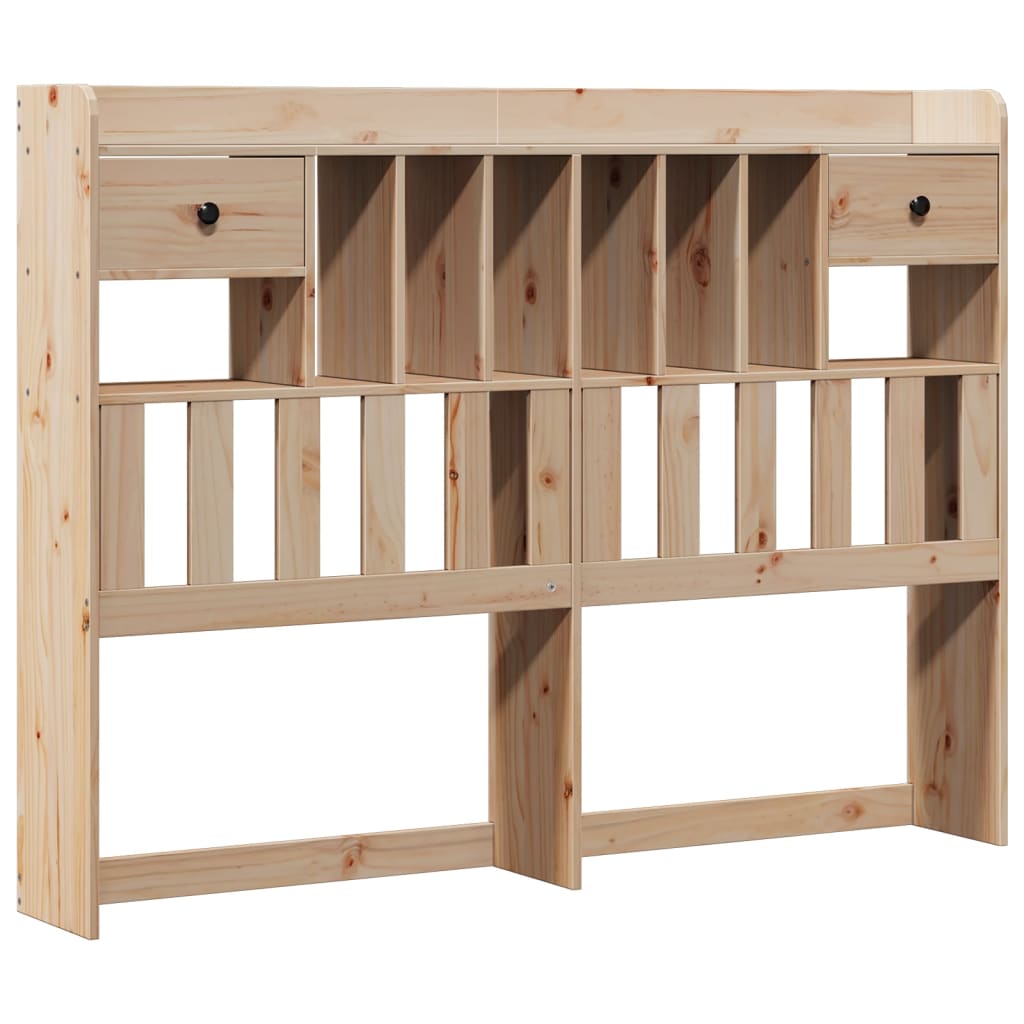 vidaXL Bookcase Bed without Mattress 140x190 cm Solid Wood Pine