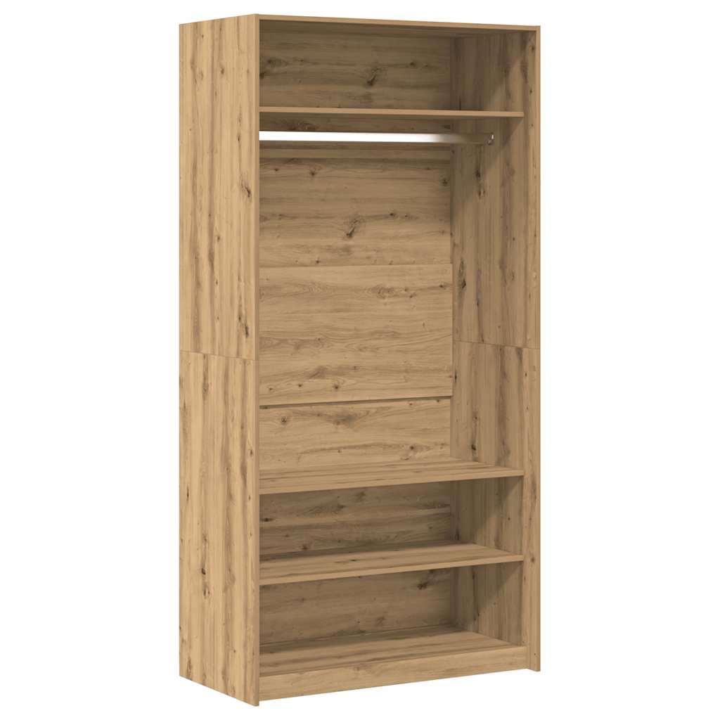 vidaXL Wardrobe Artisan Oak 100x50x200 cm Engineered Wood