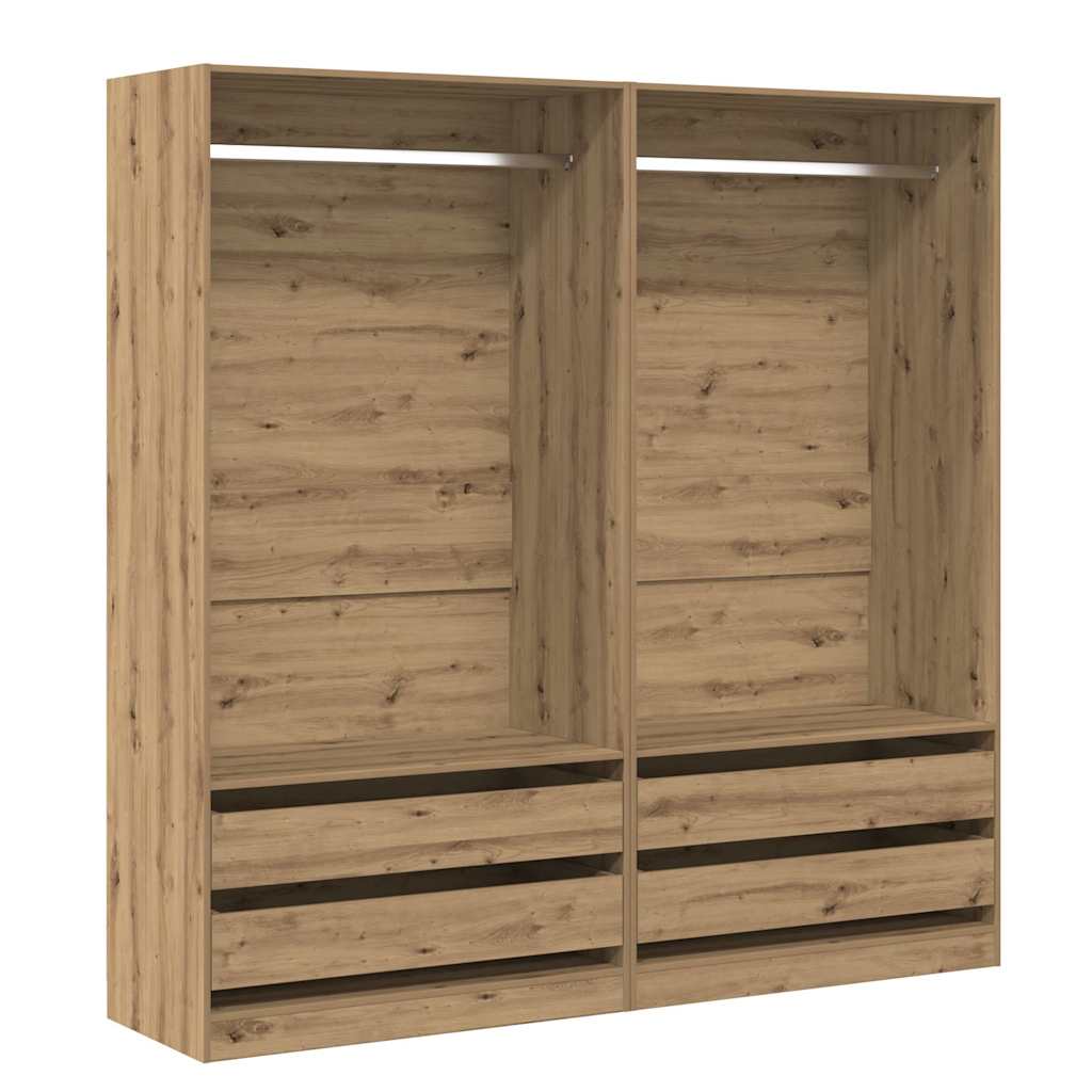 vidaXL Wardrobe Artisan Oak 100x50x200 cm Engineered Wood