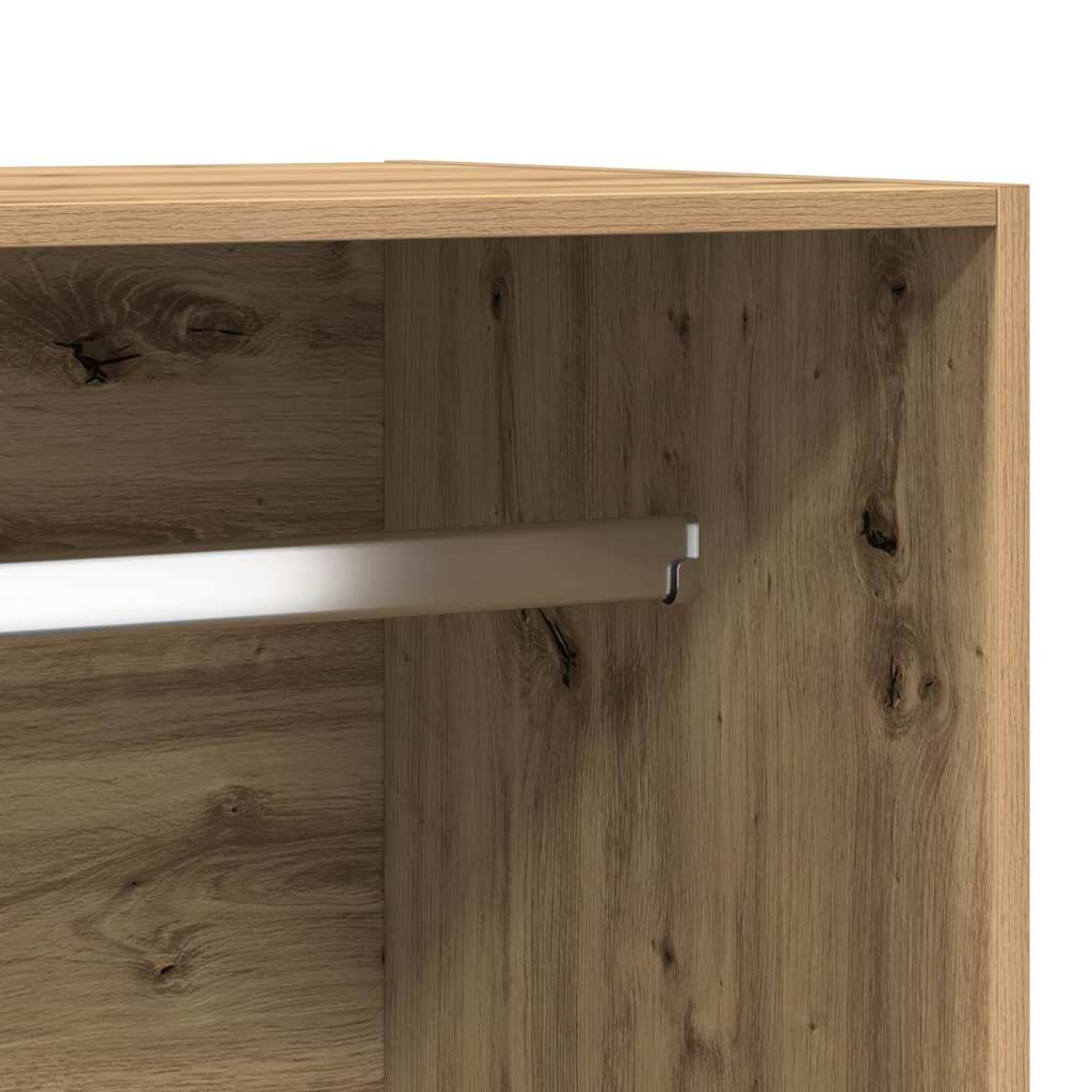 vidaXL Wardrobe Artisan Oak 100x50x200 cm Engineered Wood