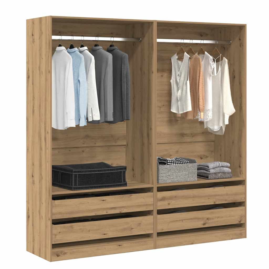 vidaXL Wardrobe Artisan Oak 100x50x200 cm Engineered Wood