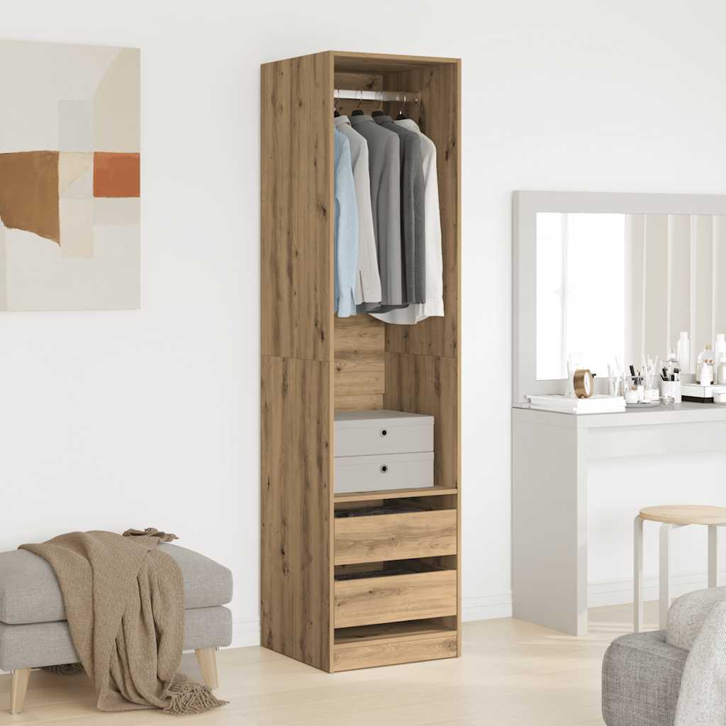 vidaXL Wardrobe Artisan Oak 50x50x200 cm Engineered Wood