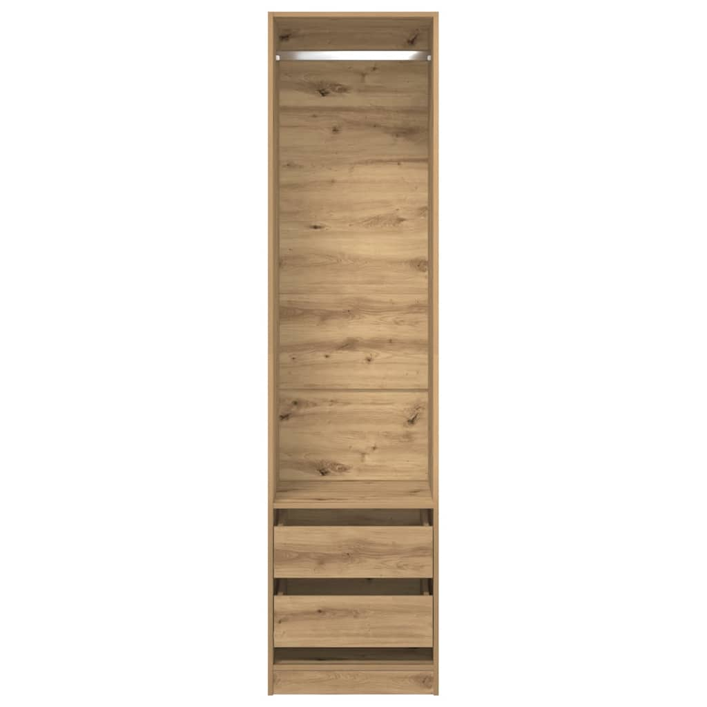 vidaXL Wardrobe Artisan Oak 50x50x200 cm Engineered Wood