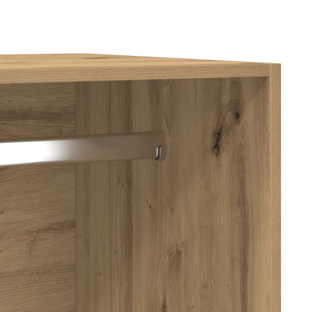 vidaXL Wardrobe Artisan Oak 50x50x200 cm Engineered Wood