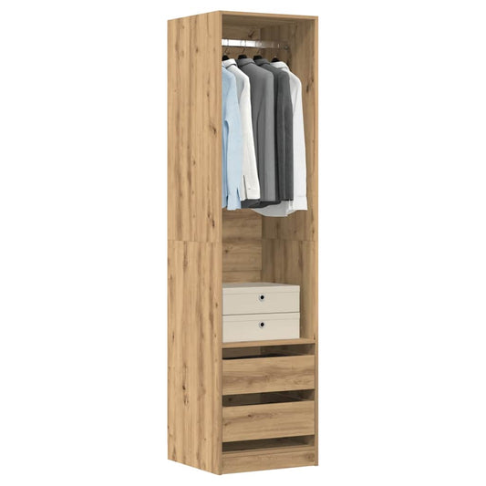 vidaXL Wardrobe Artisan Oak 50x50x200 cm Engineered Wood