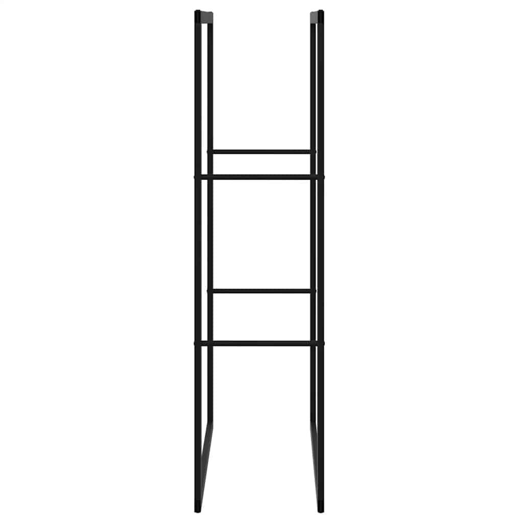 vidaXL Firewood Rack Black 55x30x116 cm Steel