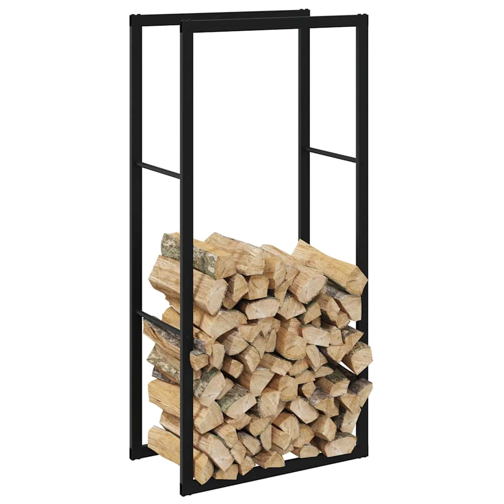 vidaXL Firewood Rack Black 55x30x116 cm Steel