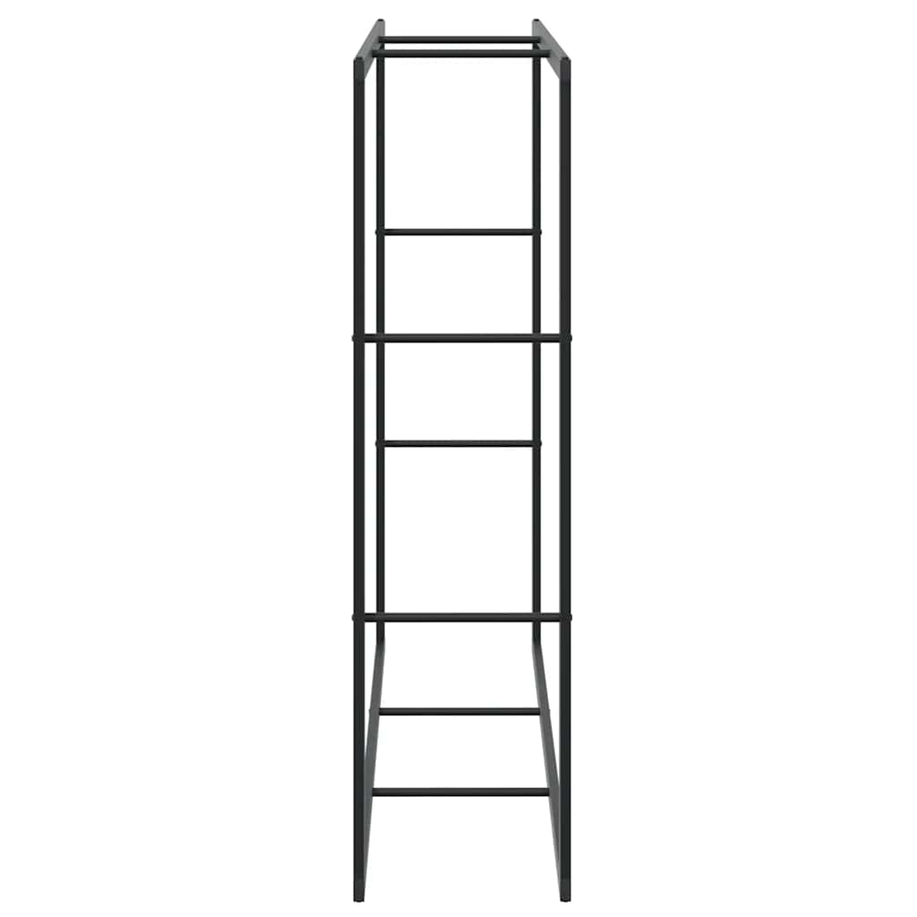 vidaXL Firewood Rack Black 110x30x116 cm Steel