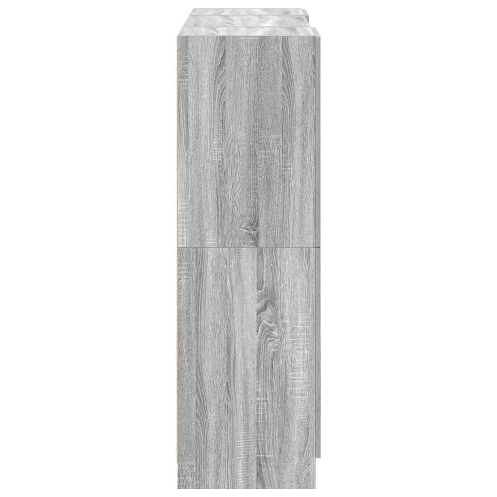 vidaXL 3 Piece Kitchen Cabinet Set Grey Sonoma Engineered Wood