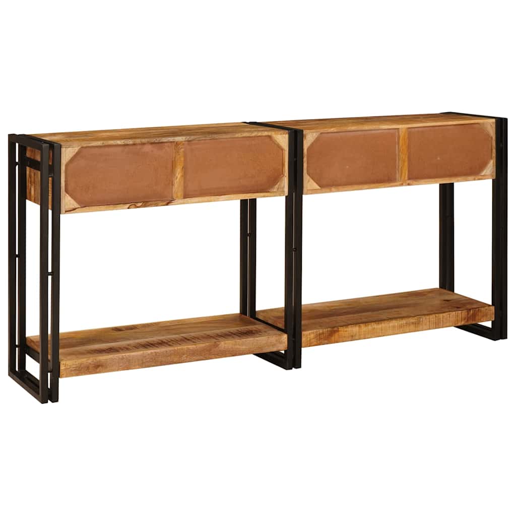 Console Tables 2 pcs Brown 161 x 33 x 75 cm Solid Mango Wood