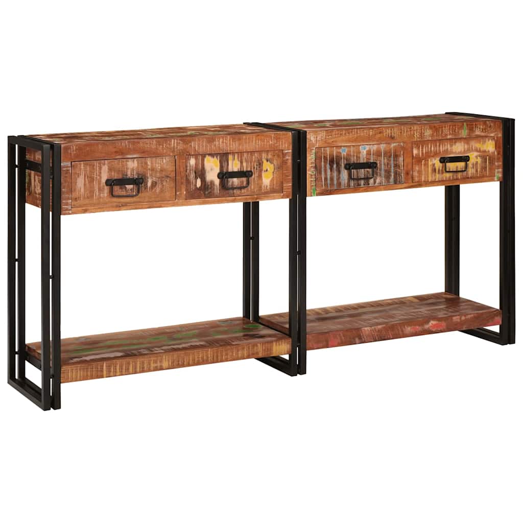 Console Tables with Drawer 2 pcs Multicolour 161 x 33 x 75 cm