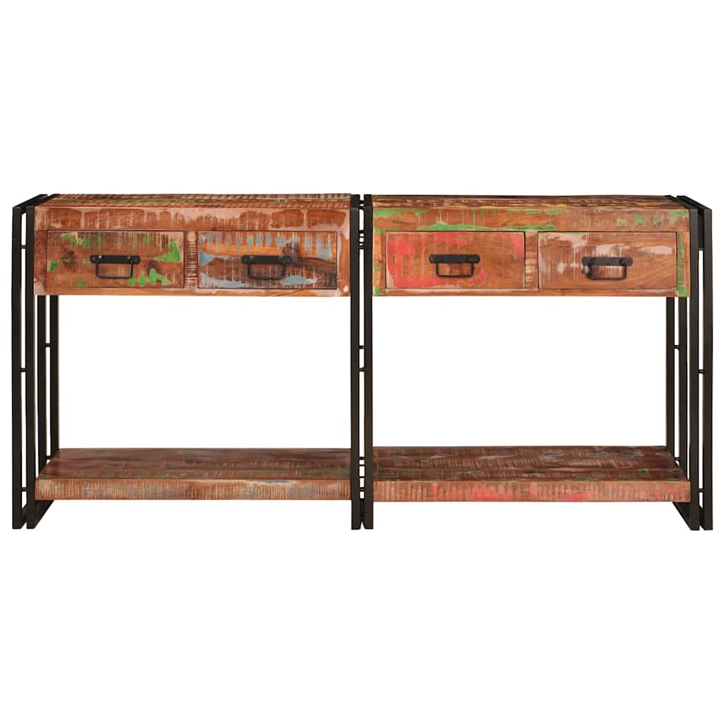 Console Tables with Drawer 2 pcs Multicolour 161 x 33 x 75 cm