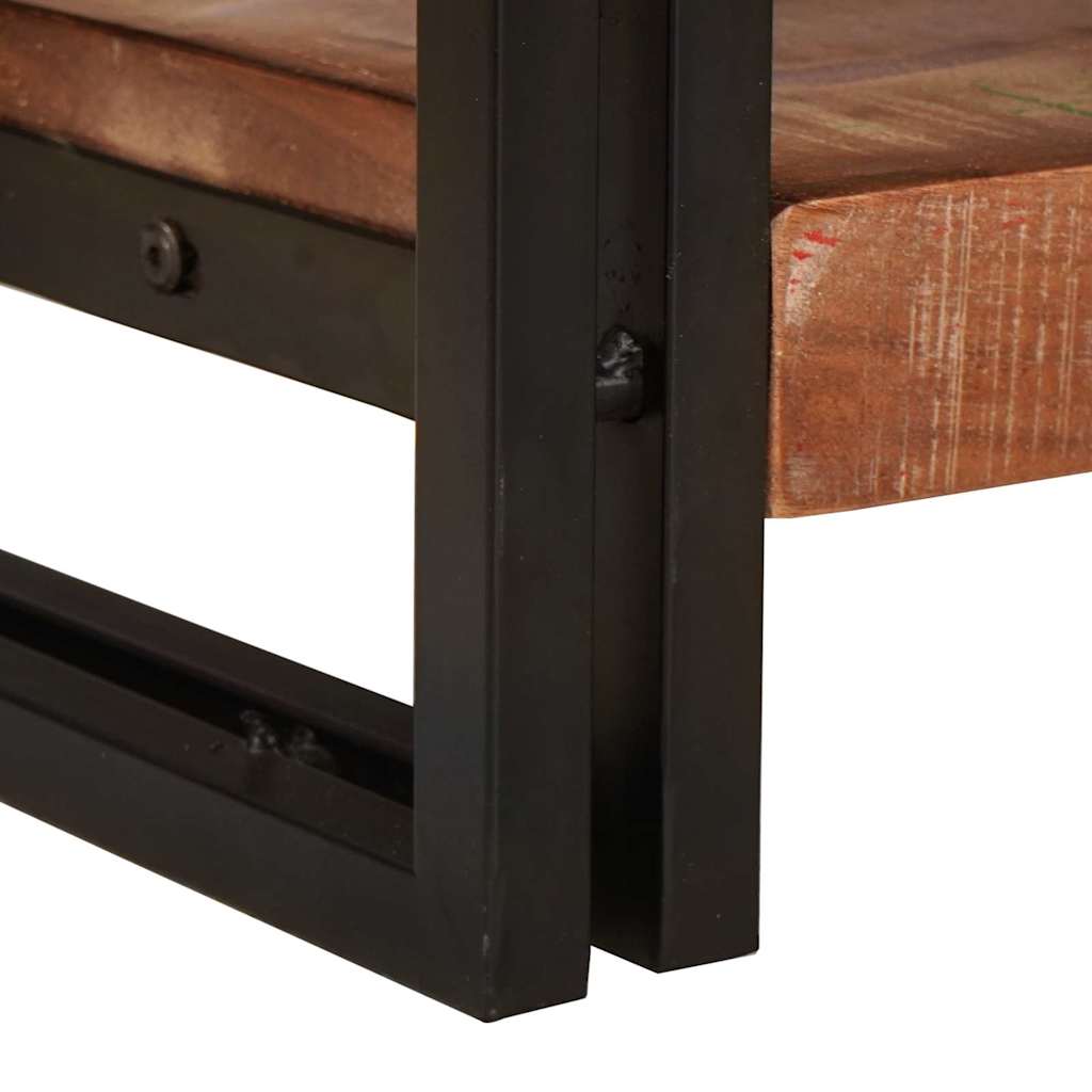 Console Tables with Drawer 2 pcs Multicolour Solid Reclaim Wood