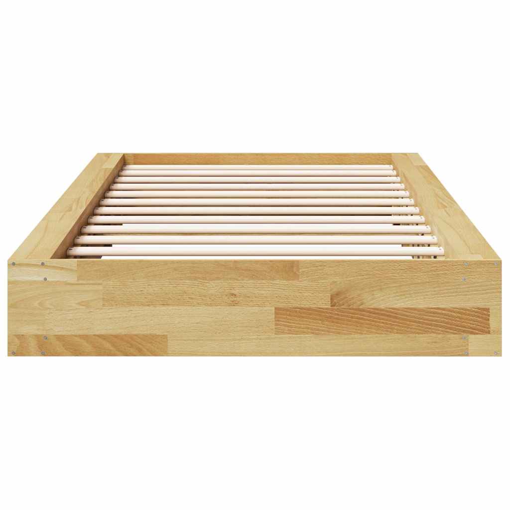 Bed Frame | Oak | Solid oak wood | Single | Bed Frame | Rectangular