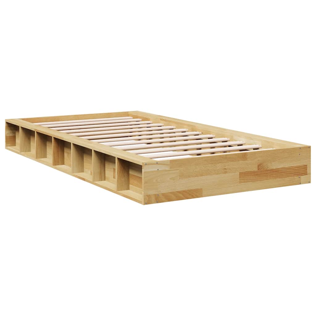 Bed Frame | Oak | Solid Oak Wood | 90x190 cm | Bed Frame | Rectangular