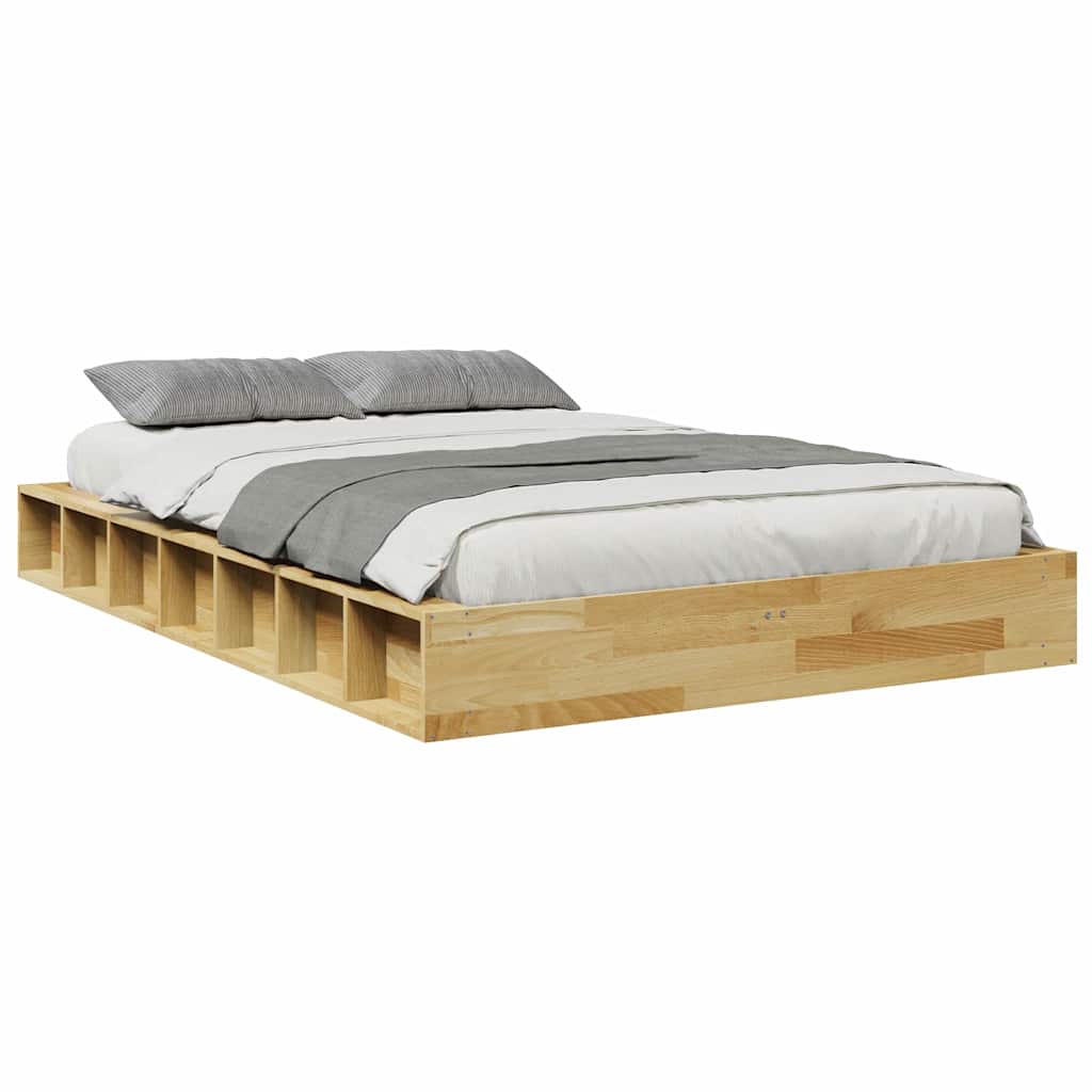 Bed Frame | Oak | Solid oak wood | Double | Bed Frame | Rectangular