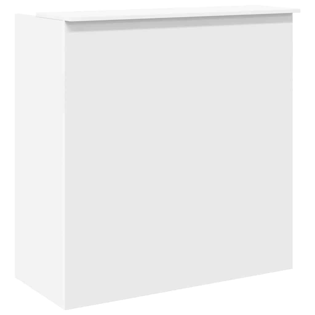 vidaXL Reception Desk White 100x50x103.5 cm Engineered Wood