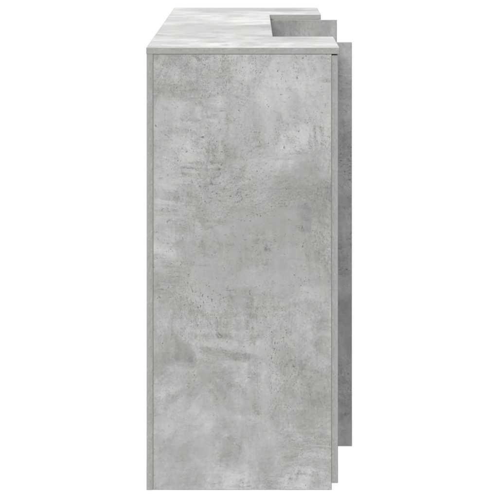 vidaXL Reception Desk Concrete Grey 180x50x103.5 cm Engineered Wood