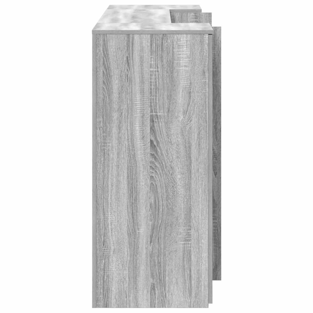 vidaXL Reception Desk Grey Sonoma 180x50x103.5 cm Engineered Wood