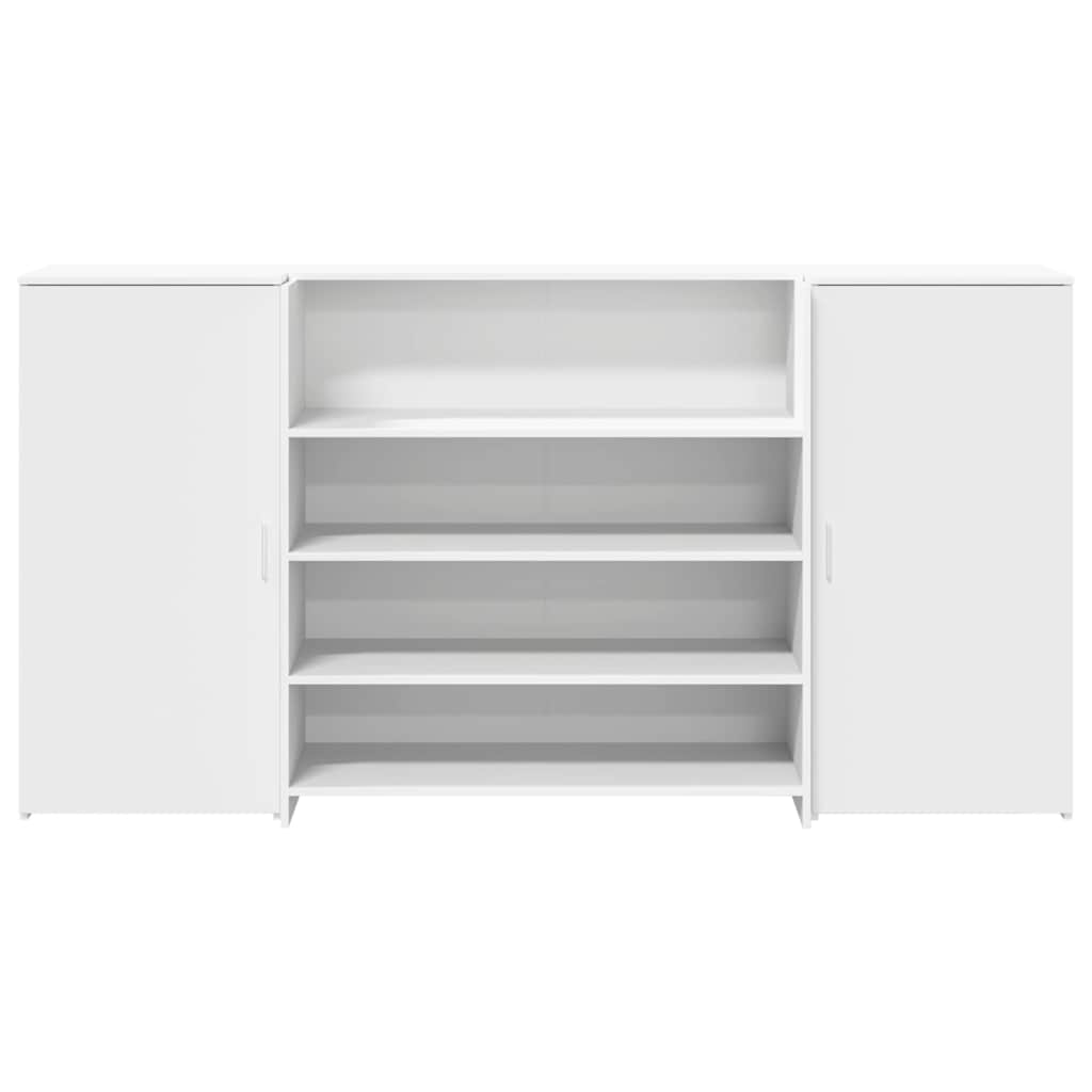 vidaXL Reception Desk White 200x50x103.5 cm Engineered Wood