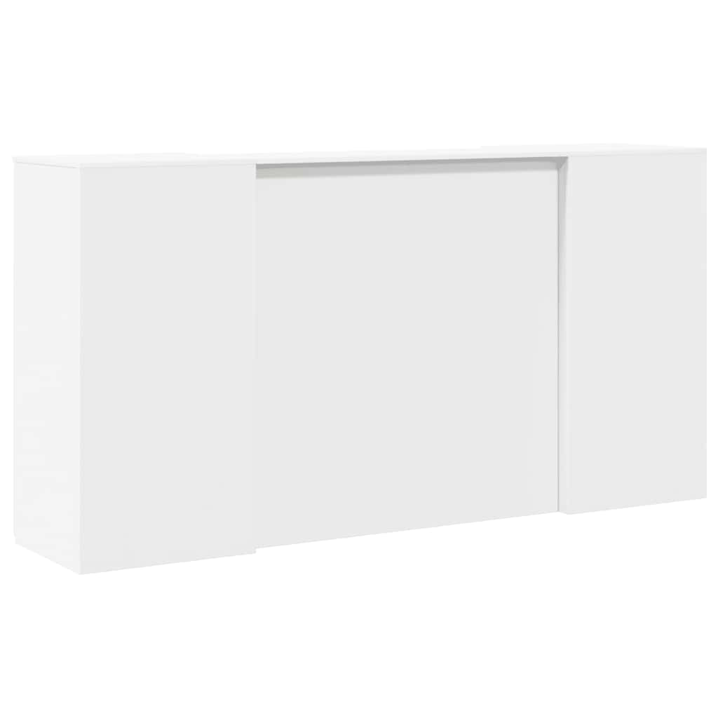 vidaXL Reception Desk White 200x50x103.5 cm Engineered Wood