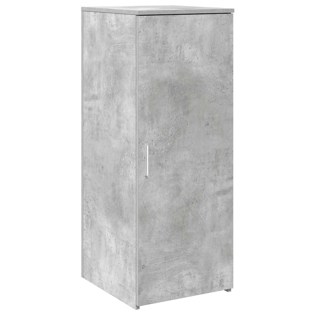 vidaXL Reception Desk Concrete Grey 135x50x103.5 cm Engineered Wood