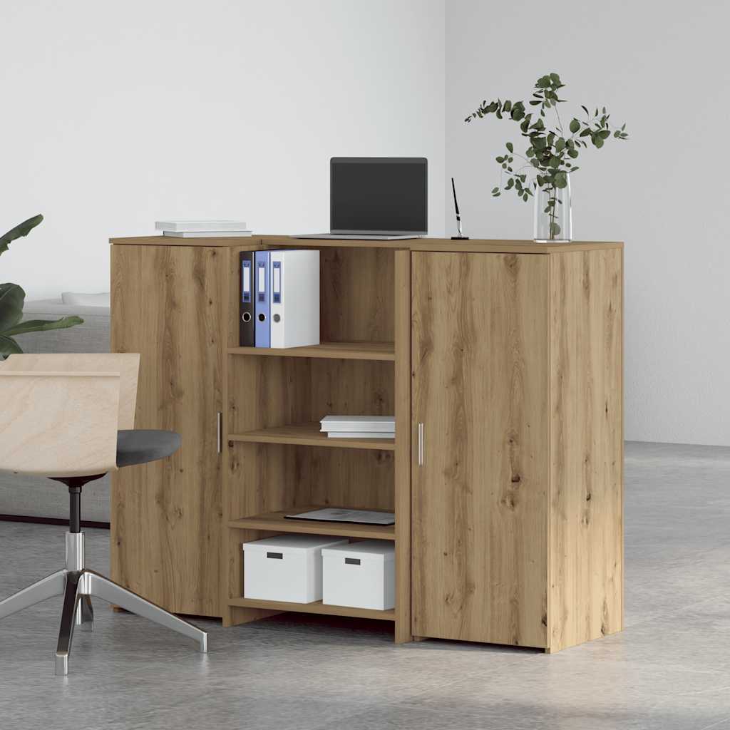 vidaXL Reception Desk Artisan Oak 135x50x103.5 cm Engineered Wood