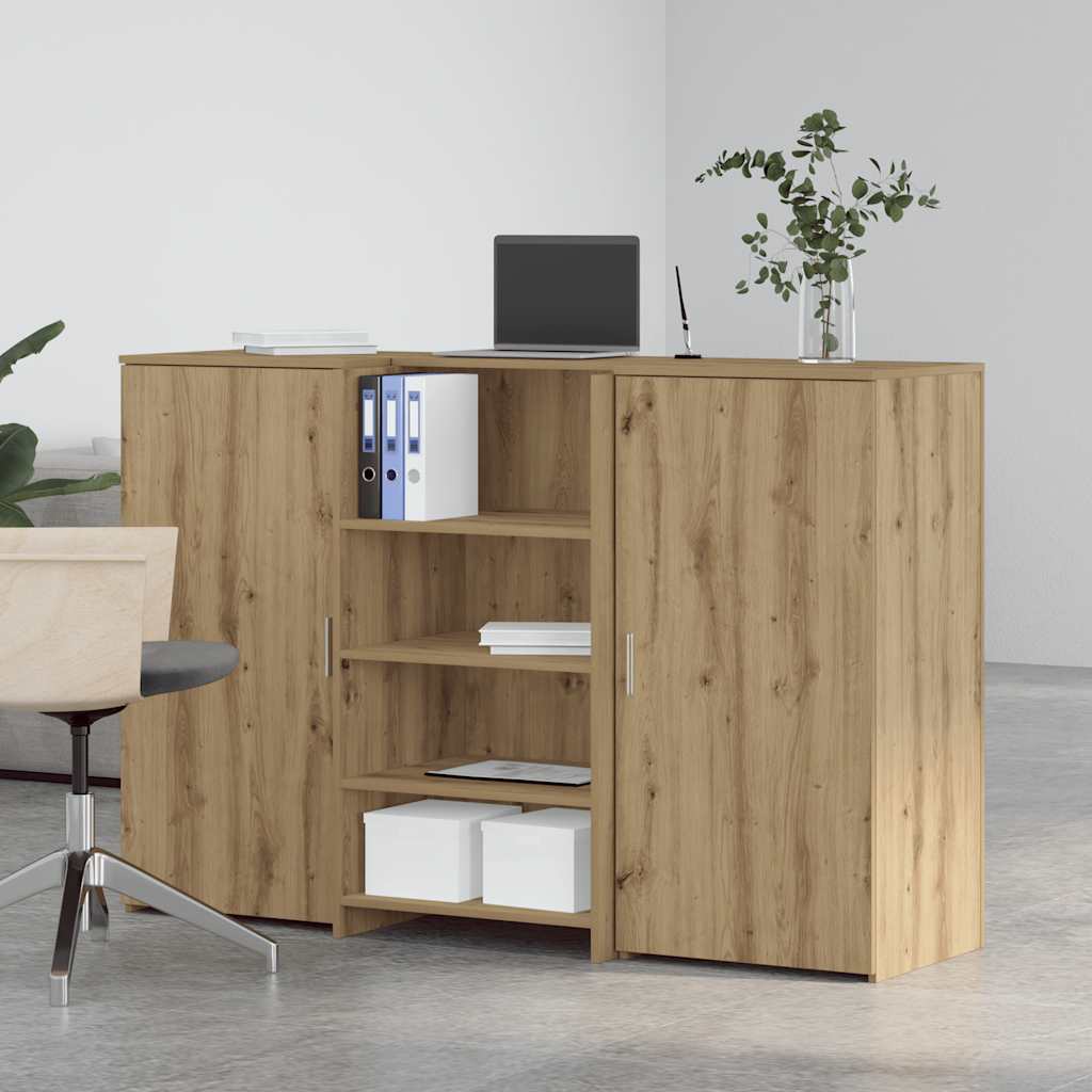 vidaXL Reception Desk Artisan Oak 155x50x103.5 cm Engineered Wood