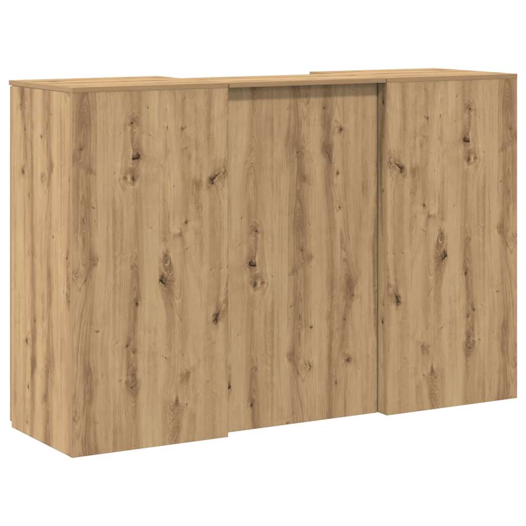 vidaXL Reception Desk Artisan Oak 155x50x103.5 cm Engineered Wood