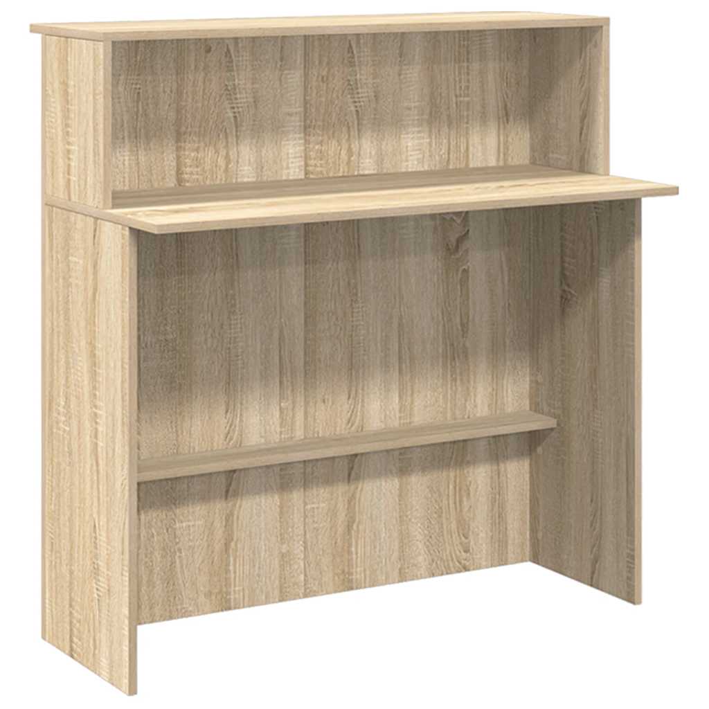 vidaXL Reception Desk Sonoma Oak 180x50x103.5 cm Engineered Wood