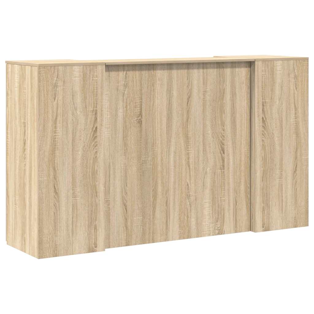 vidaXL Reception Desk Sonoma Oak 180x50x103.5 cm Engineered Wood