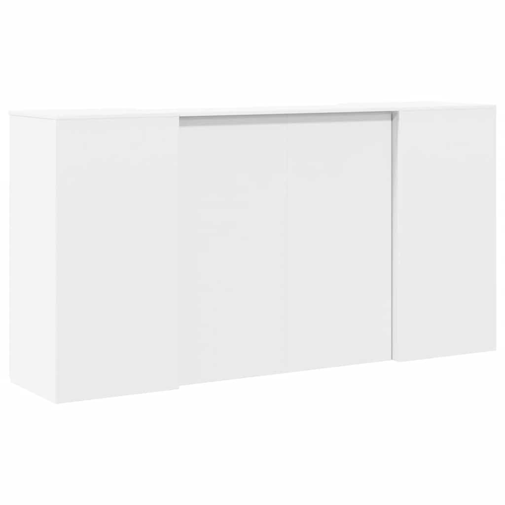 vidaXL Reception Desk White 200x50x103.5 cm Engineered Wood