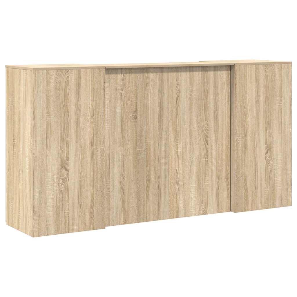 vidaXL Reception Desk Sonoma Oak 200x50x103.5 cm Engineered Wood