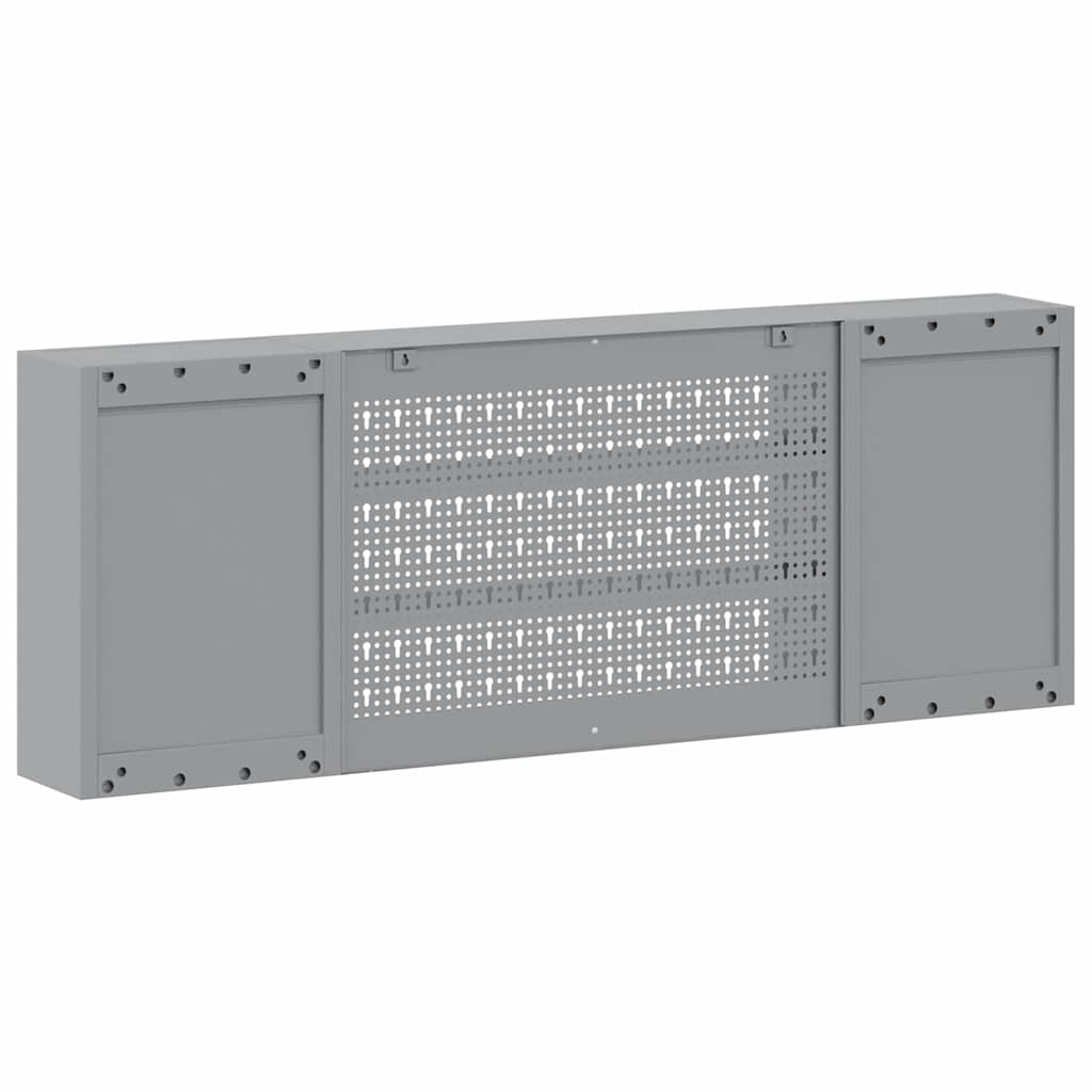 Tool Cabinet with Shelf with Lock Red and Grey 150 x 20 x 55 cm