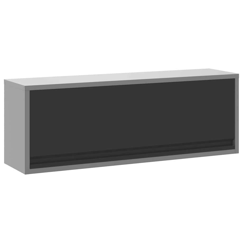 Tool Cabinet with Storage Black and Grey 100 x 25 x 35 cm