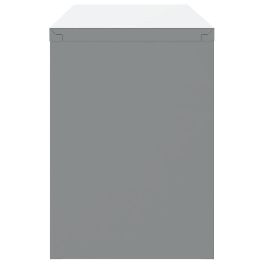 Tool Cabinet with Storage Black and Grey 100 x 25 x 35 cm