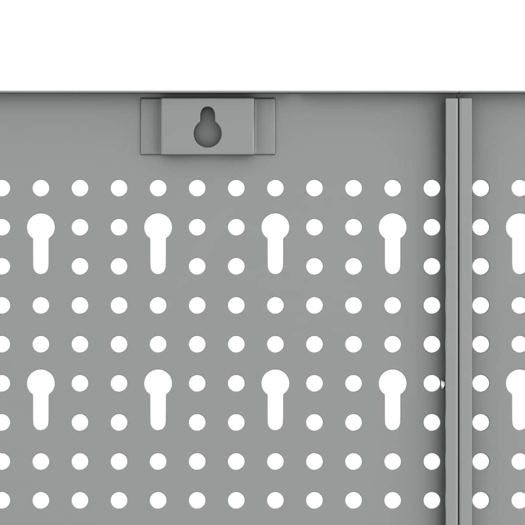 Tool Wall Panel 3 pcs Grey 150 x 1 x 60 cm Steel